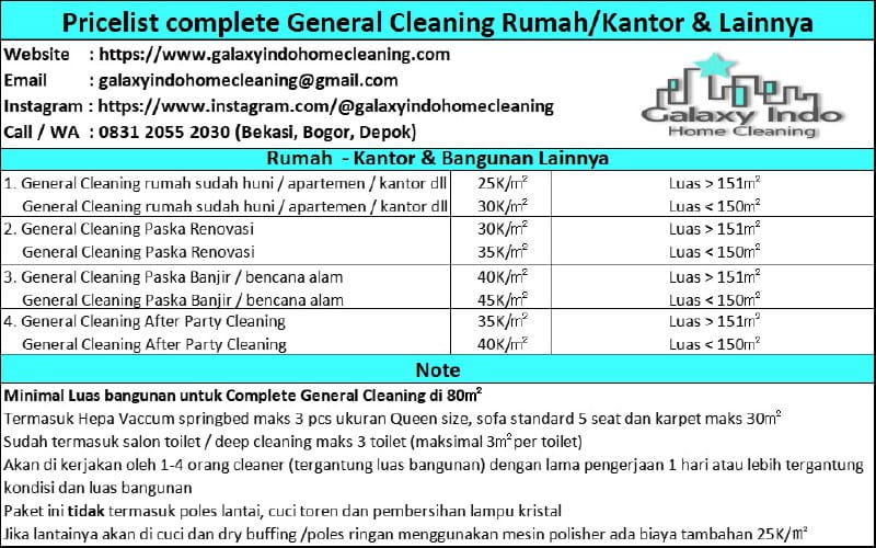 total general cleaning